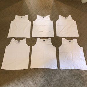 Wholesale Pro Club Sleeveless Tank Top Muscle Shirt Bundle (White, Size M)